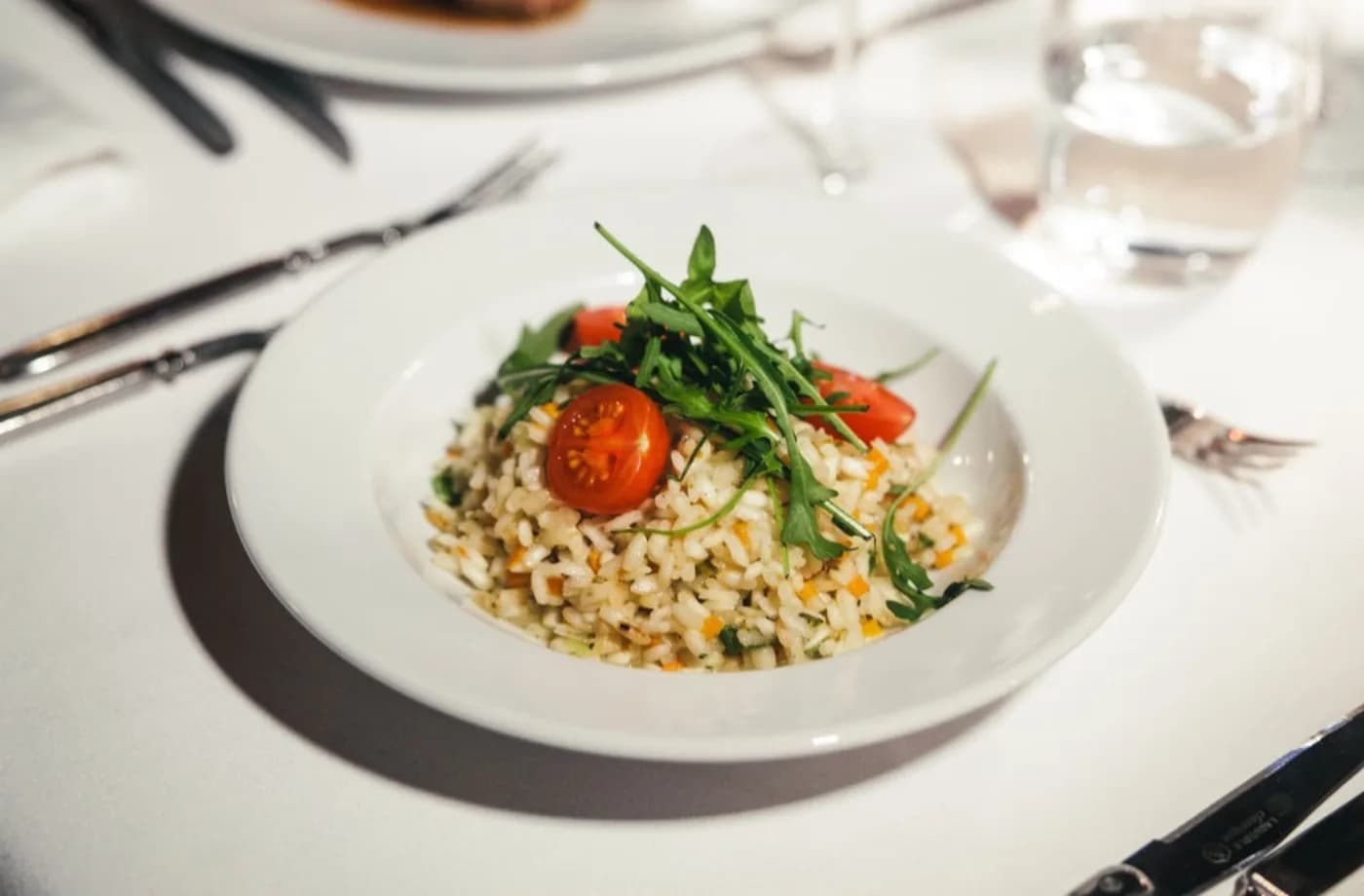 Vegetarisches Menü – Cremiges Risotto mit frischem Gemüse
